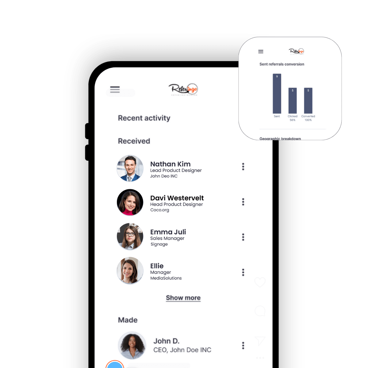Live Referral Attribution Feed